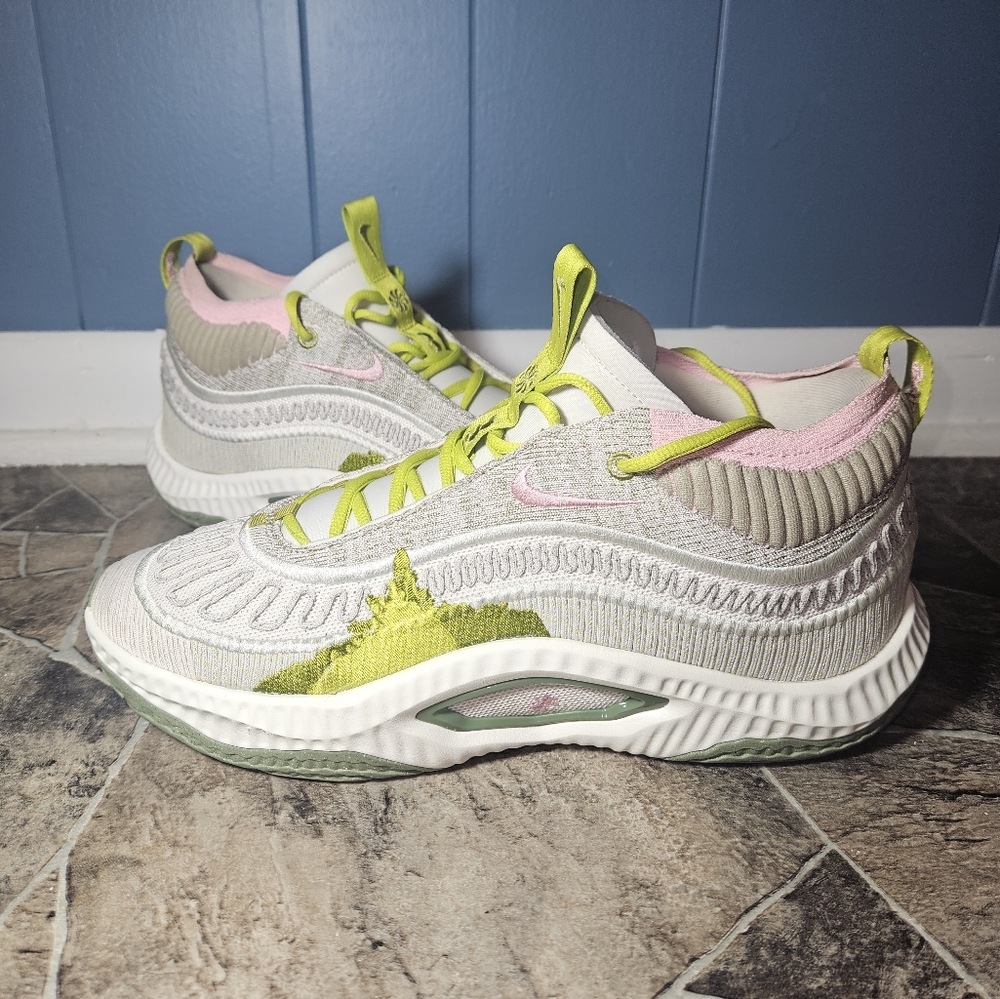 Nike Athletic Shoes in Gray, Green, and Pink